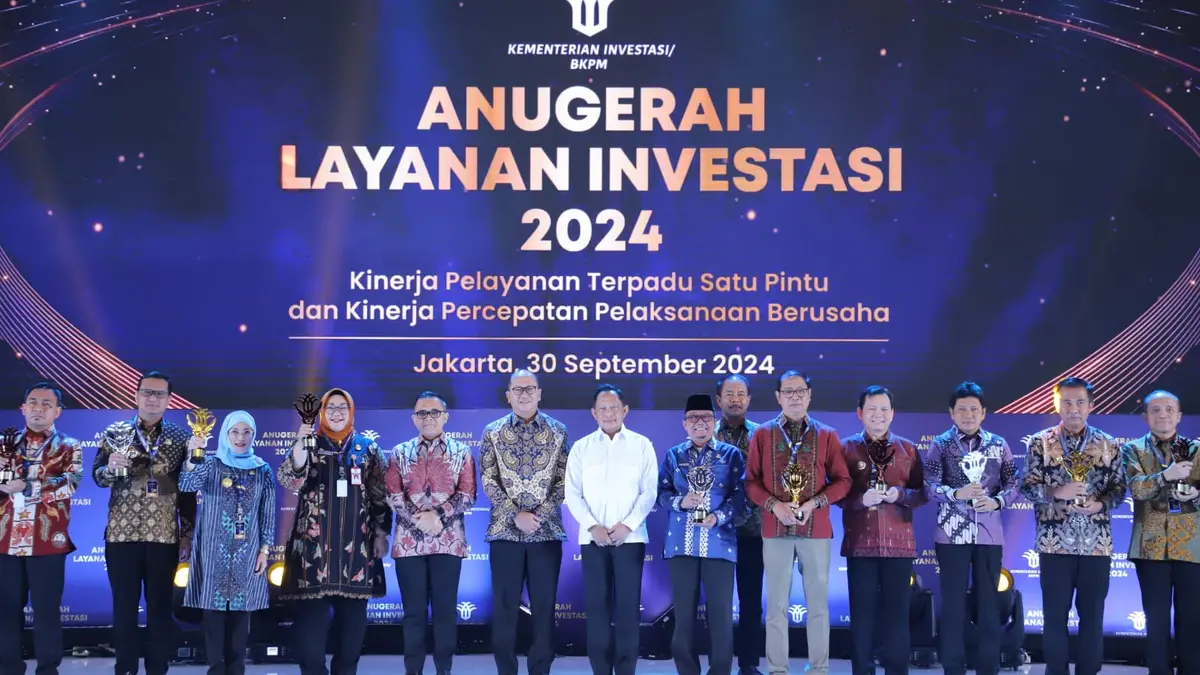 Dapat Anugerah layanan Investasi 2024